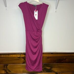 NWT Amazon Purple Wrap Dress- Small